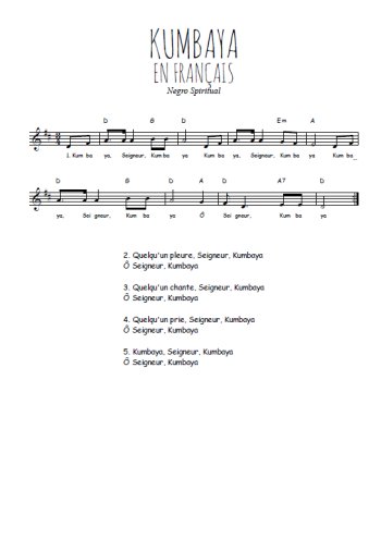 Kumbaya en français